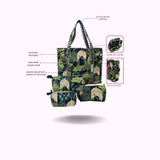 Cotton Tote Bag with Zip & Pouch Combo