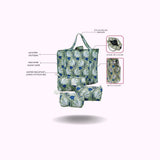 Cotton Tote Bag with Zip & Pouch Combo