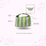 Quilted Block Printed Hobo Pouch with Zip closure and Snap Button