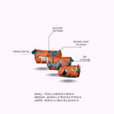 Set of 3 cosmetic bag/pouches with waterproof lining