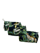 Set of 3 cosmetic bag/pouches with waterproof lining