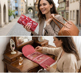 Handcrafted Travel Jewelry Organizer Roll | Artisan Fabric Jewelry Pouch