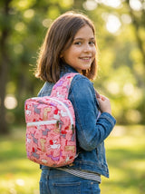 Handblock Printed Cotton Kids’ One Strap Backpack with Adjustable Straps