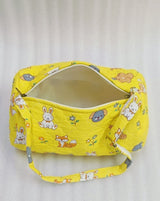 Handblock Printed Cotton Kids’ Duffle Bag with Adjustable Strap