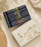 Gift Box with Banarasi Zari Table Runner, Set Of 6 Mats, 6 coaster