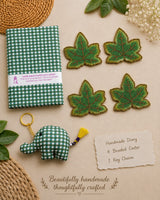 Premium Gulab Gift Box – Keychain, Coasters & Diary Set