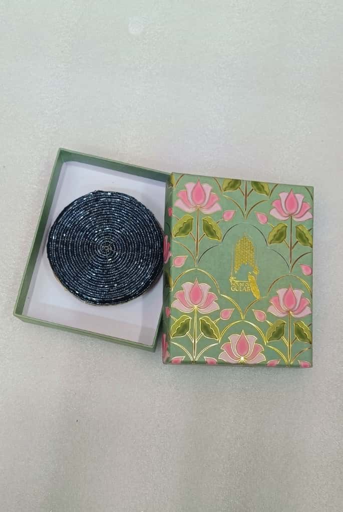 Diwali Gift Box – Set of 6 Handcrafted Beaded Coasters