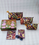 Set of 5 Utility Pouches (3 Makeup Pouches, 1 Sunglass Pouch, 1 Sanitary Napkin Pouch)