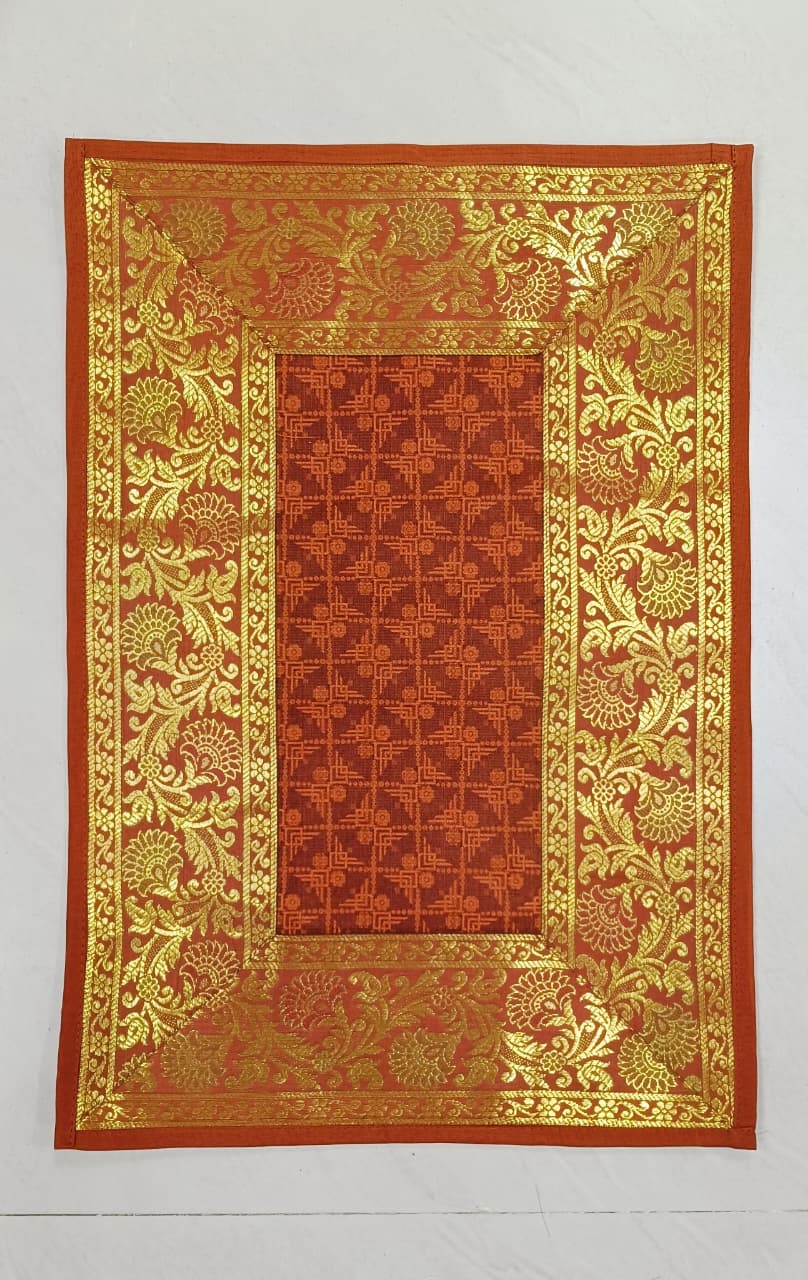Banarasi Table Set with 1 Runner, 6 mats and 6 coasters