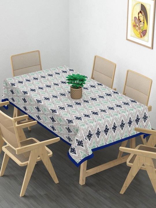 Canvas Cotton Table Cloth 60X90 Inches - 6 Seater Dining Table