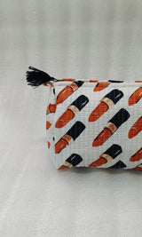 Set of 3 cosmetic bag/pouches with waterproof lining
