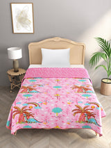 60X90 Inches Reversible Kids Print Cotton Dohar-09
