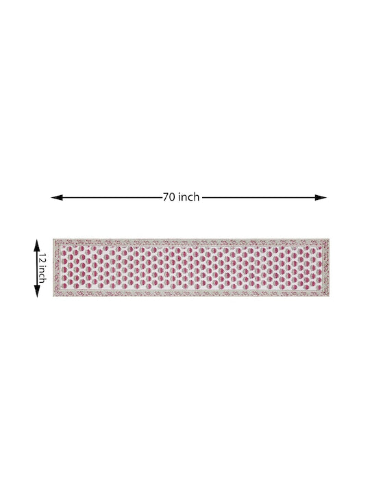 Handblock printed Table runner - 12X70 inch