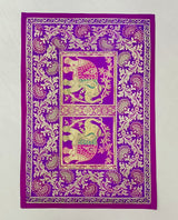 Gift Box with Banarasi Zari Table Runner, Set Of 6 Mats, 6 coaster