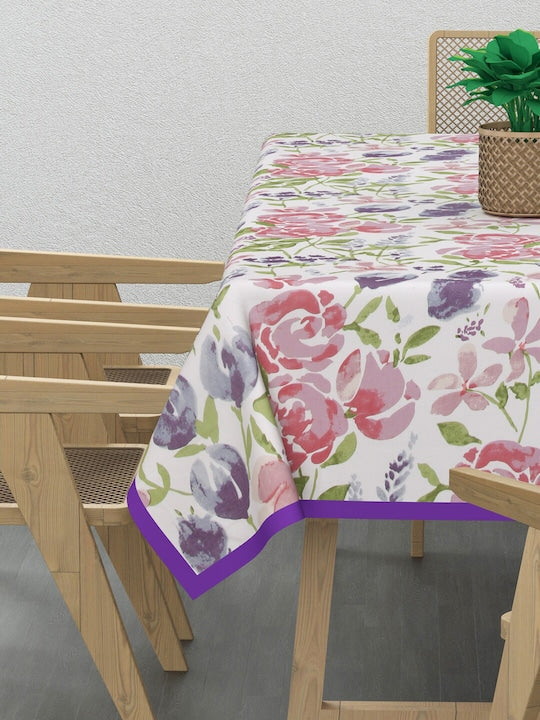 Canvas Cotton Table Cloth 60X90 Inches - 6 Seater Dining Table