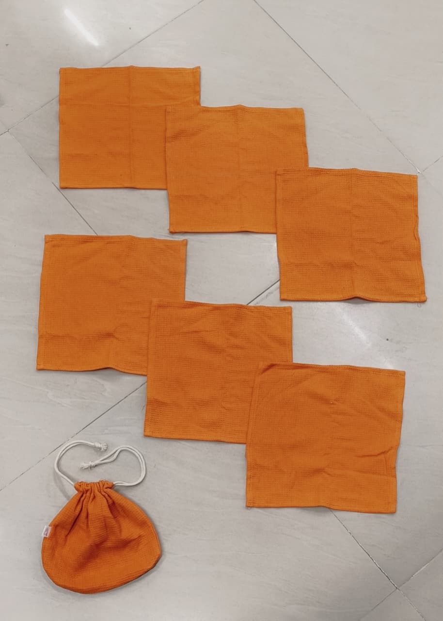 Napkin Set of 6 with Potli Bag