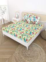 Double King Bedsheet with 2 Pillow Covers