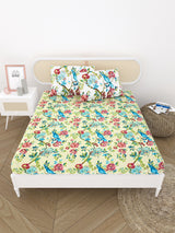 Double King Bedsheet with 2 Pillow Covers