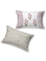 Handblock printed Jute Cotton Bedcover - Double King with 2 Pillow Covers