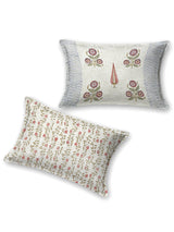 Handblock printed Jute Cotton Bedcover - Double King with 2 Pillow Covers