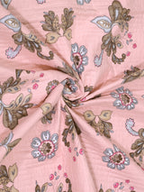 Quilted Floral Printed Reversible Bedcover with 2 Pillow Covers