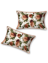 Quilted Floral Printed Reversible Bedcover with 2 Pillow Covers