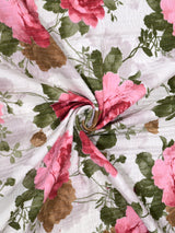 Quilted Floral Printed Reversible Bedcover with 2 Pillow Covers