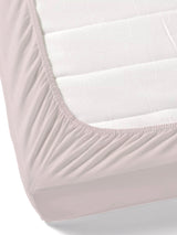 Premium Cotton Fitted Bedsheet (90x108 Inch) – Plain Design with 2 Printed Pillow Covers