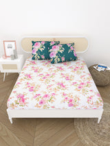 Double King Bedsheet with 2 Pillow Covers