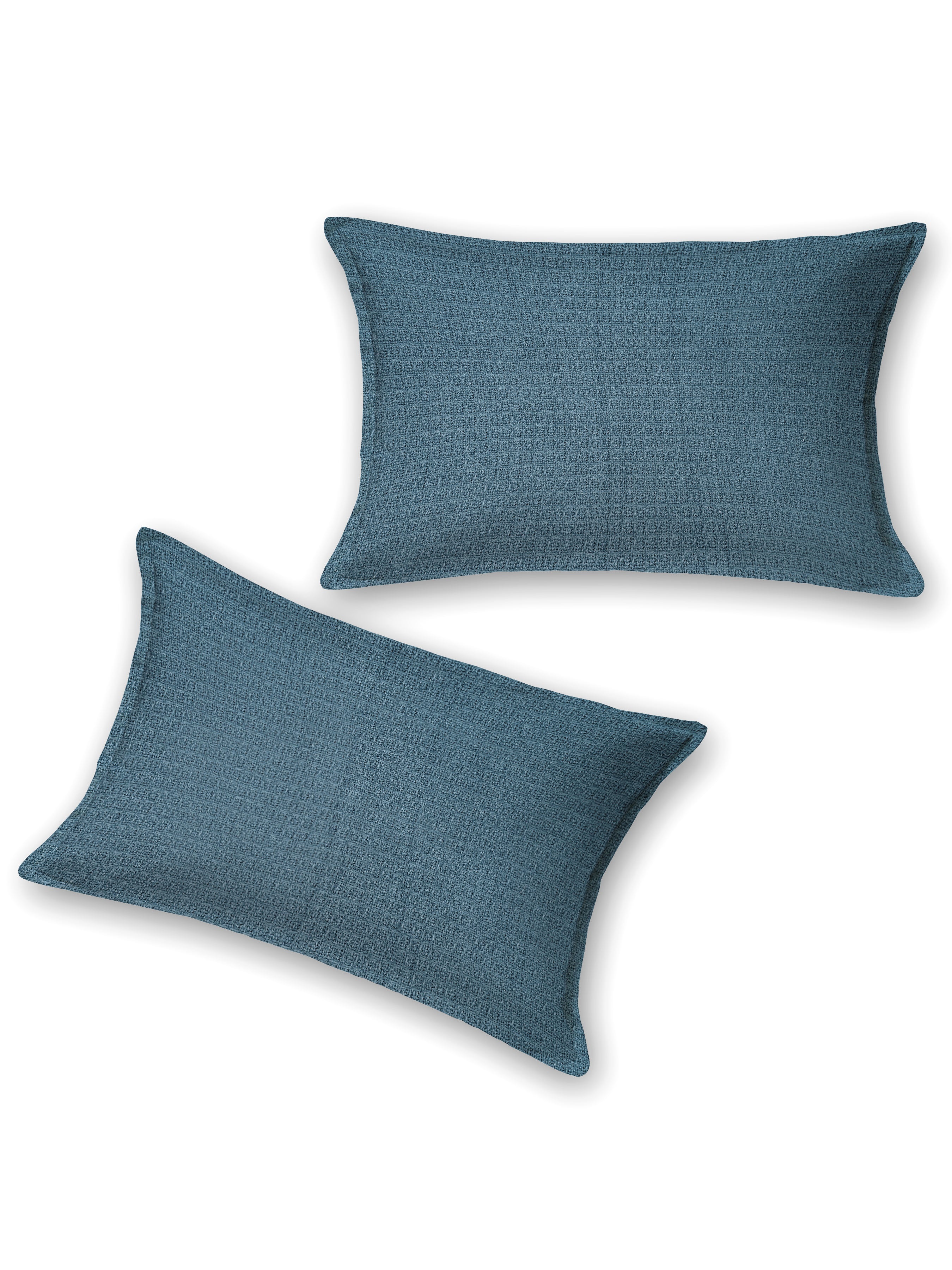 Premium Slub Cotton Bed Cover with 2 Pillow Covers