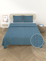 Premium Slub Cotton Bed Cover with 2 Pillow Covers