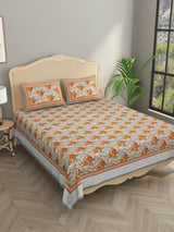 Super King Cotton Bedsheet with 2 Pillow Covers