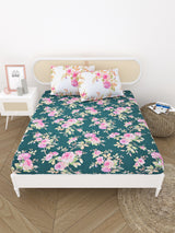 Double King Bedsheet with 2 Pillow Covers