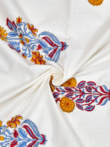 Set of 2 Cotton Handblock Printed Cotton Door Curtain - 7X5 Feet