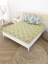 Double King Bedsheet with 2 Pillow Covers