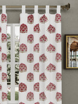 Set of 2 Cotton Handblock Printed Cotton Door Curtain - 7X5 feet