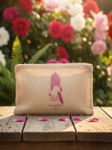 Handblock printed Jute Cotton Bedcover - Double King with 2 Pillow Covers