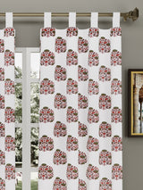 Set of 2 Cotton Handblock Printed Cotton Door Curtain - 7X5 Feet