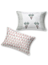 Handblock printed Jute Cotton Bedcover - Double King with 2 Pillow Covers