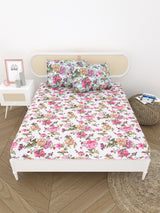 Double King Bedsheet with 2 Pillow Covers