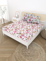 Double King Bedsheet with 2 Pillow Covers