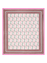 Quilted Floral Printed Reversible Bedcover with 2 Pillow Covers
