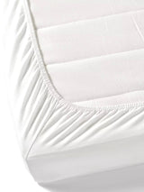 Premium Cotton Fitted Bedsheet (90x108 Inch) – Plain Design with 2 Printed Pillow Covers