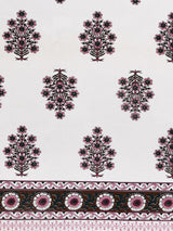 Cotton Floral Print Single bedsheet with 1 Pillow Cover