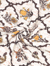 Quilted Floral Printed Reversible Bedcover with 2 Pillow Covers