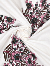 Cotton Floral Print Single bedsheet with 1 Pillow Cover