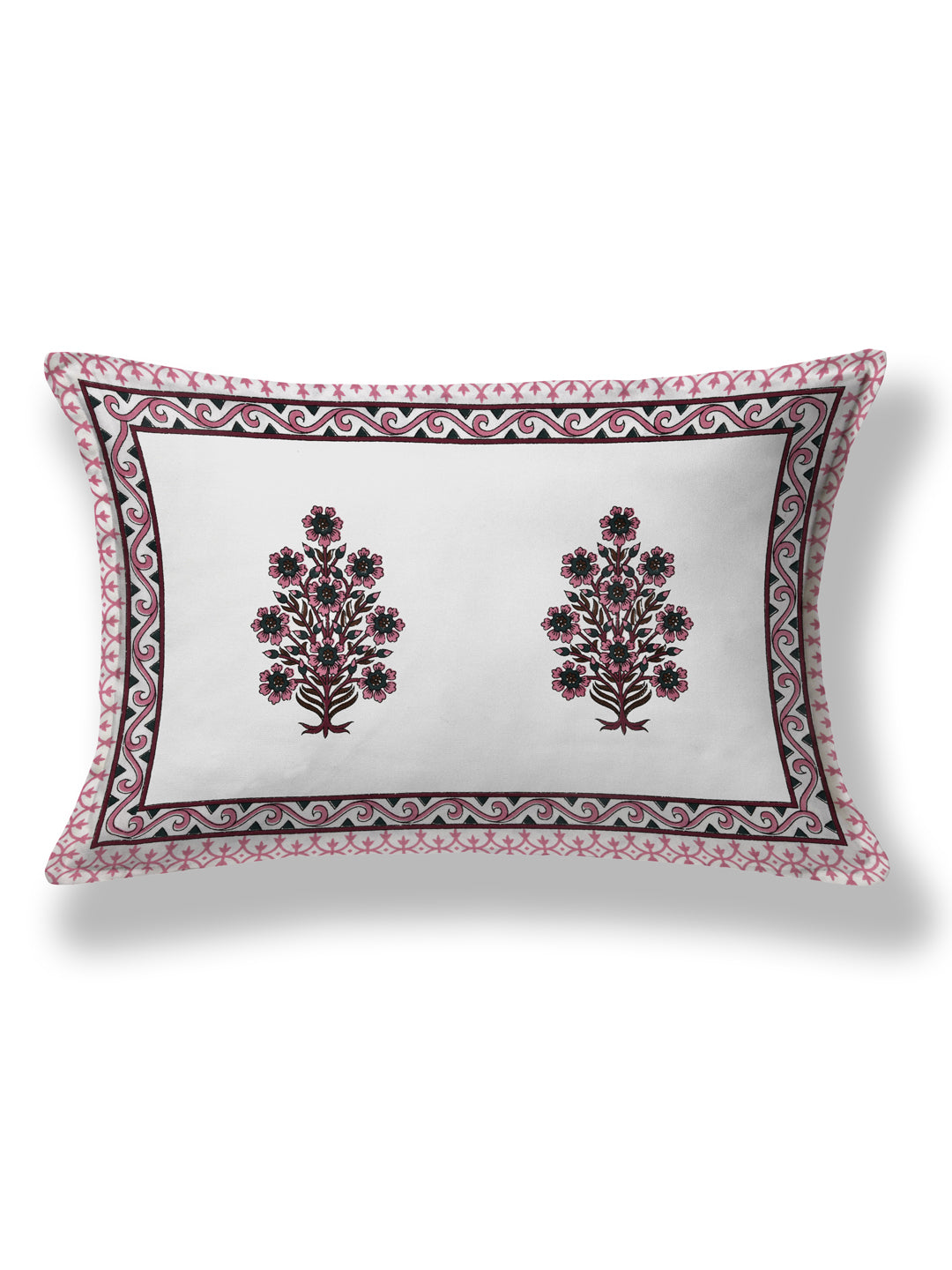 Cotton Floral Print Single bedsheet with 1 Pillow Cover