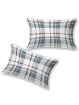 Premium Cotton Fitted Bedsheet (90x108 Inch) – Plain Design with 2 Printed Pillow Covers