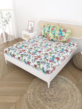 Double King Bedsheet with 2 Pillow Covers