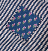 Handblock Printed Quilted Tote Bag without zip/button 17x18x 6 inches